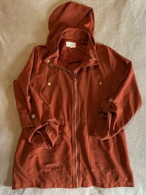 Sweet Wanderer Rust Hooded Utility Jacket